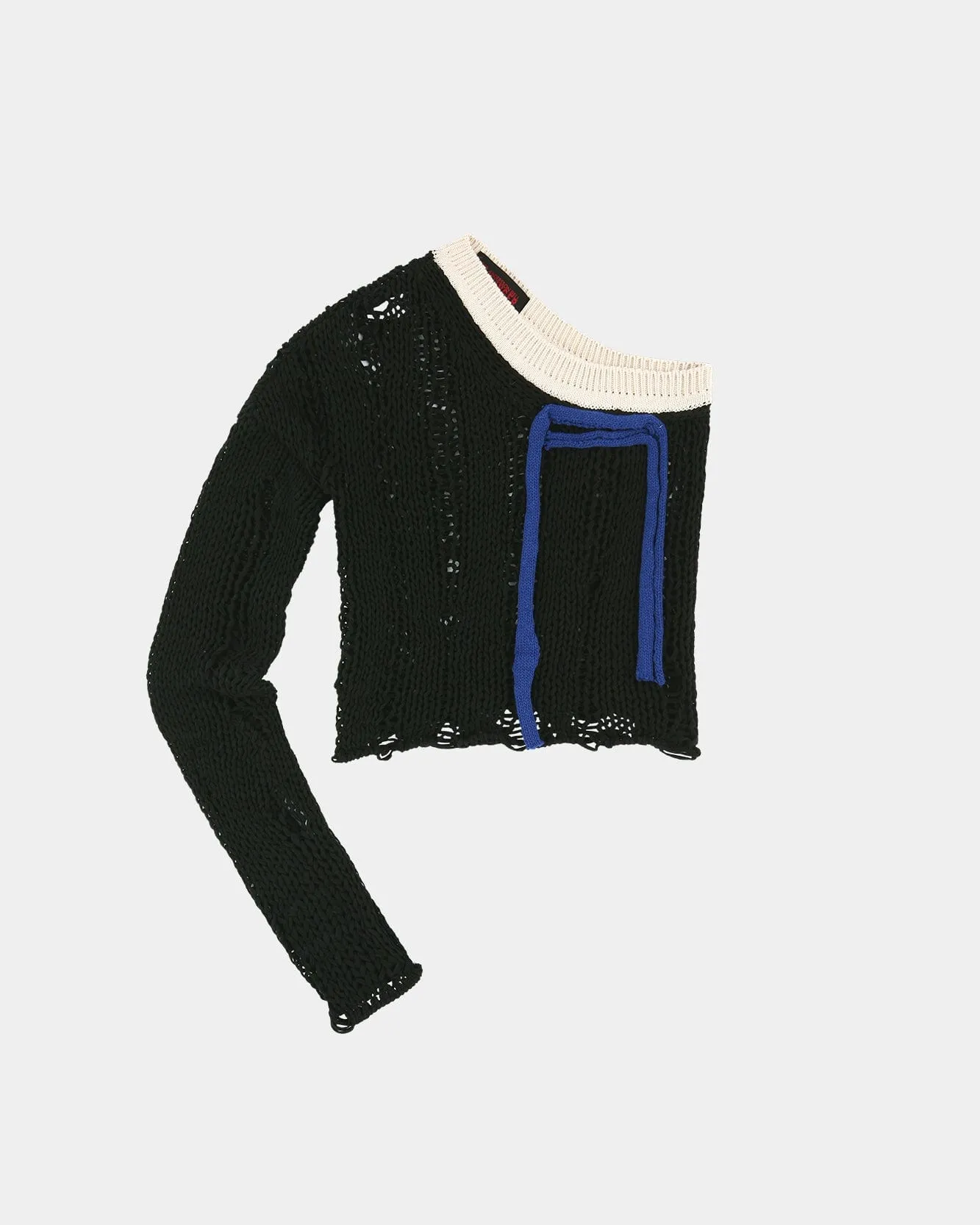 ADSB X OTTOLINGER ONE SHOULDER KNIT atb1215w(BLACK)
