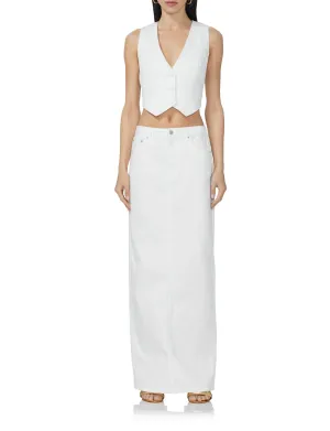 Amiri Maxi Skirt - White