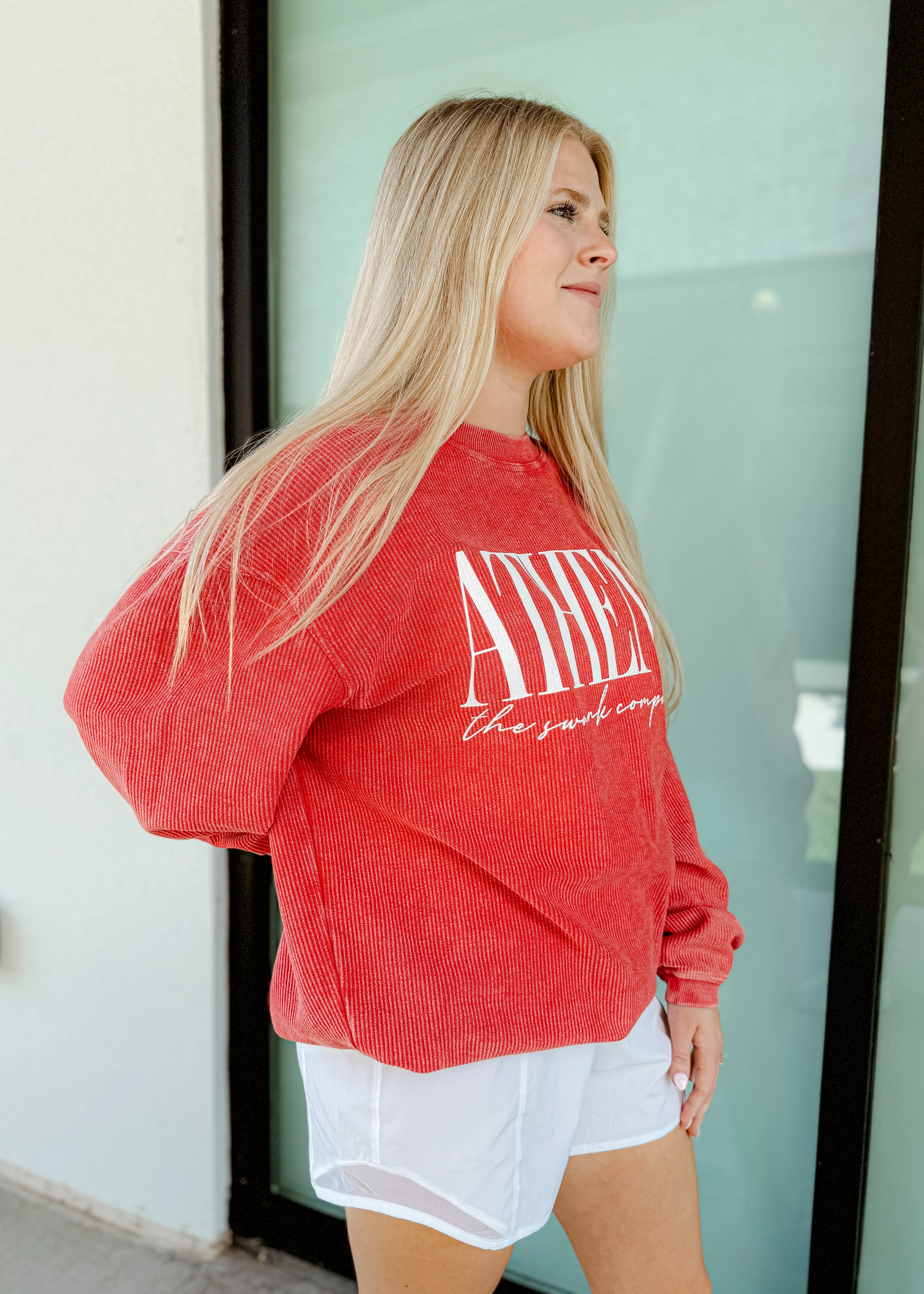Athens Swank Corded Sweatshirt