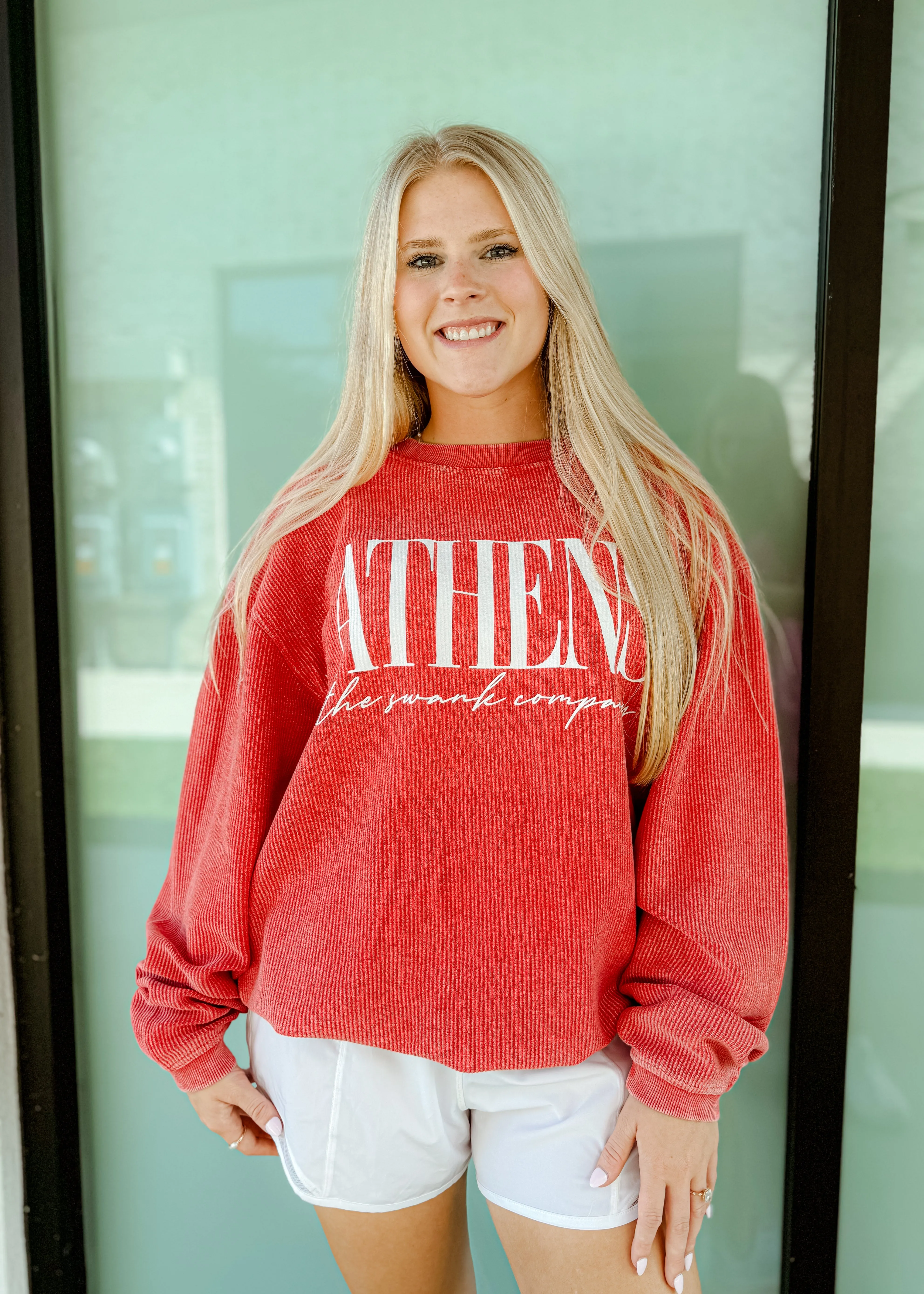 Athens Swank Corded Sweatshirt