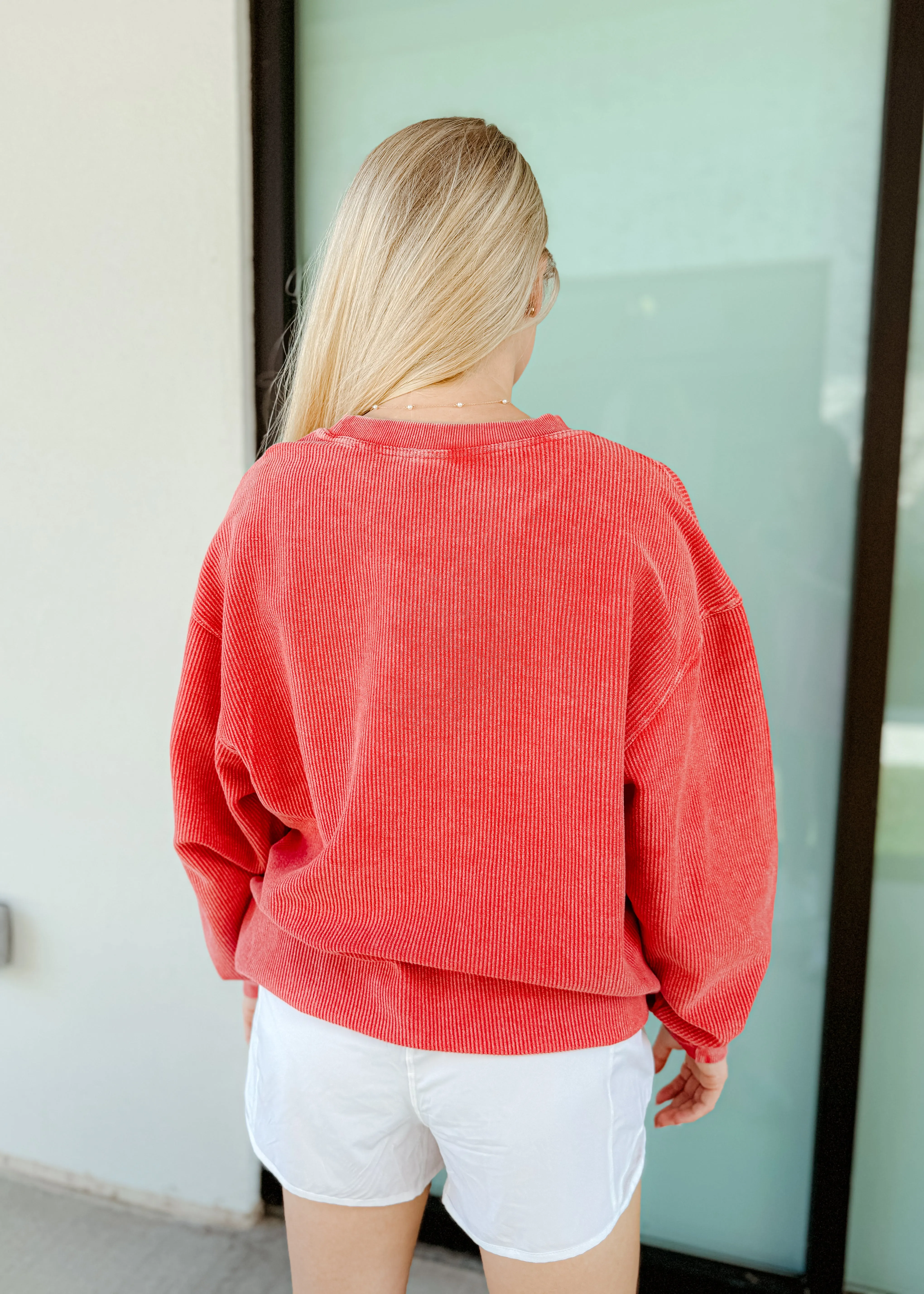 Athens Swank Corded Sweatshirt