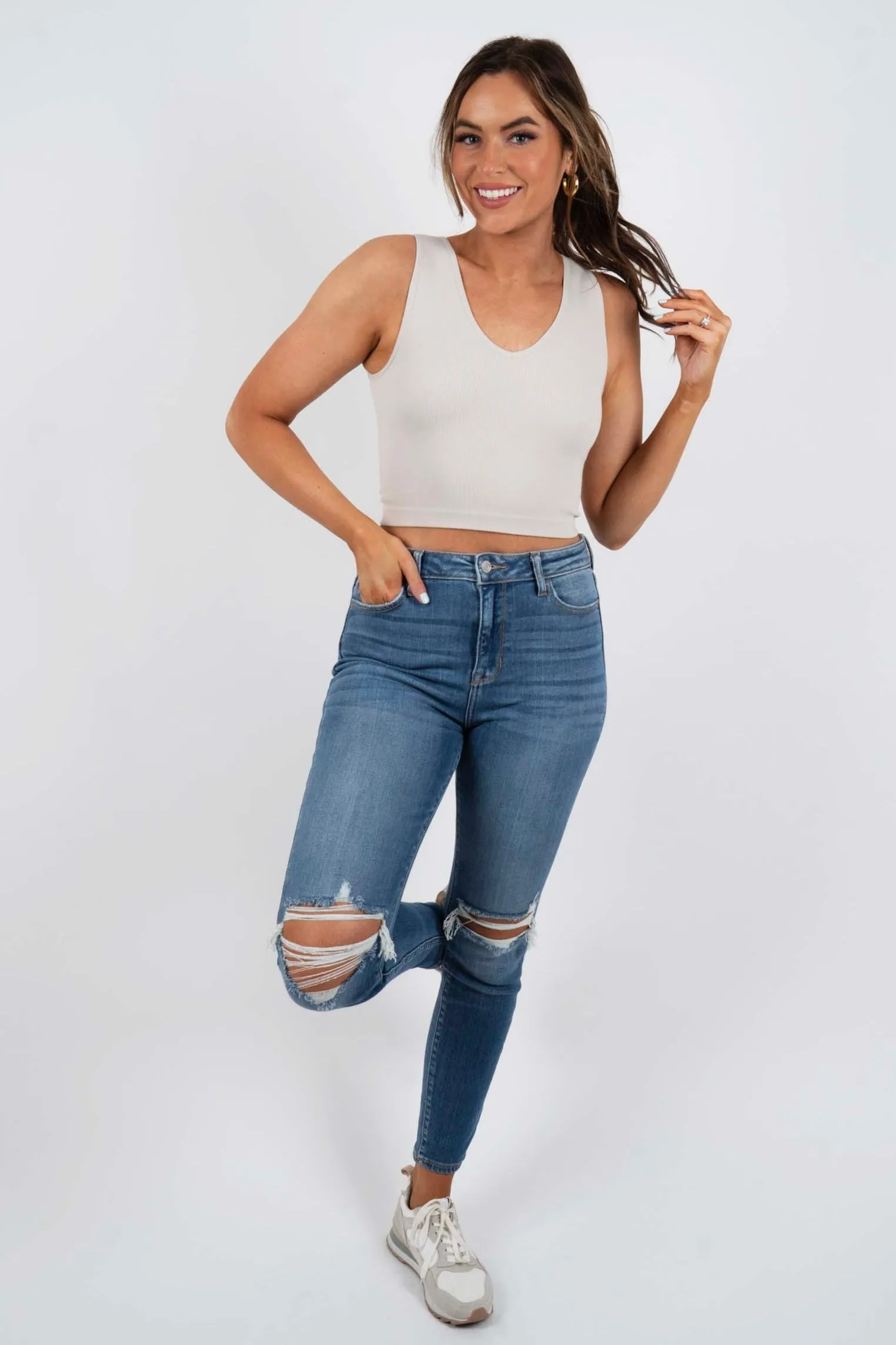 Avery Tank (Misty Grey)
