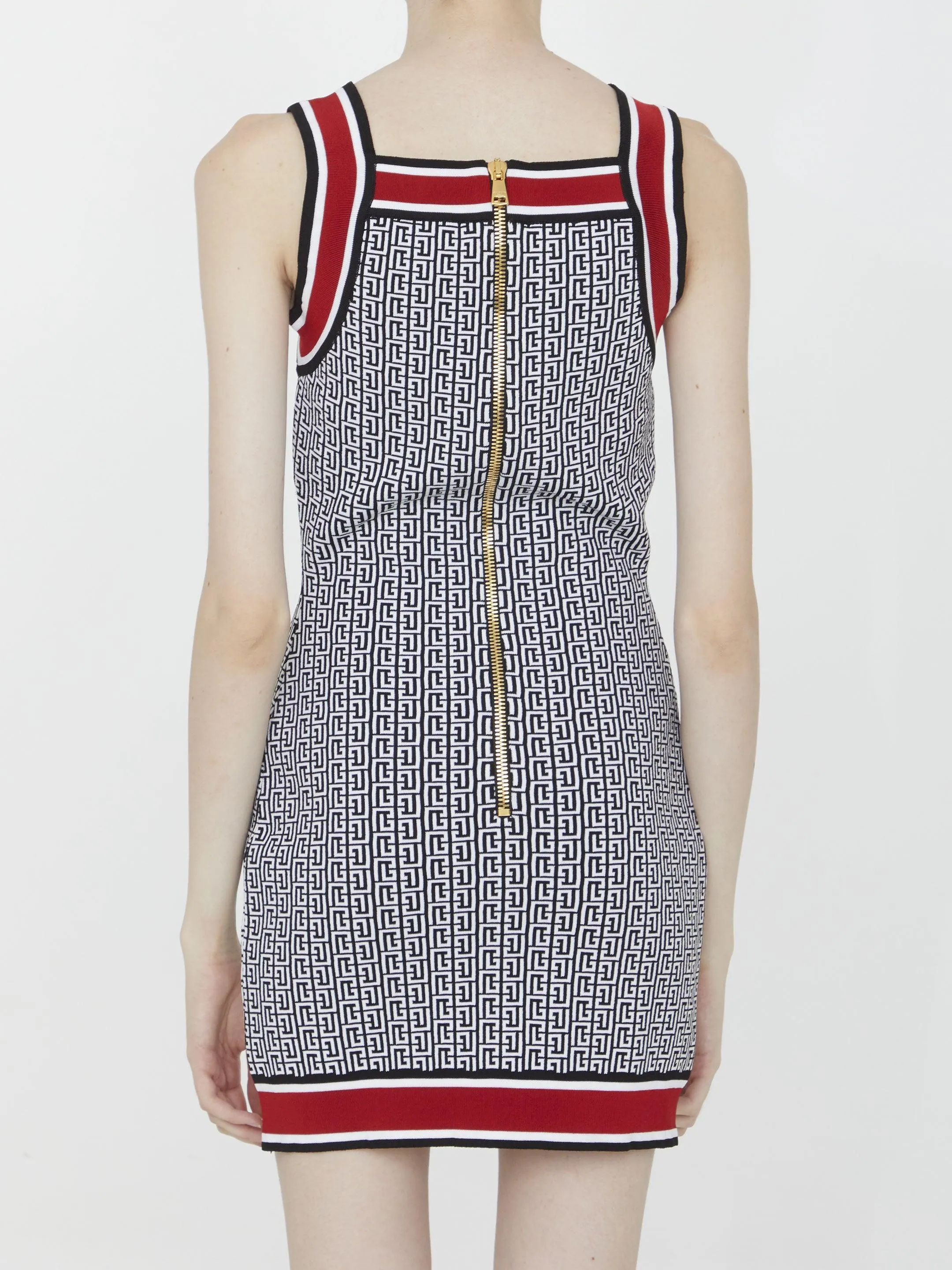 Balmain Monogram Knit Dress