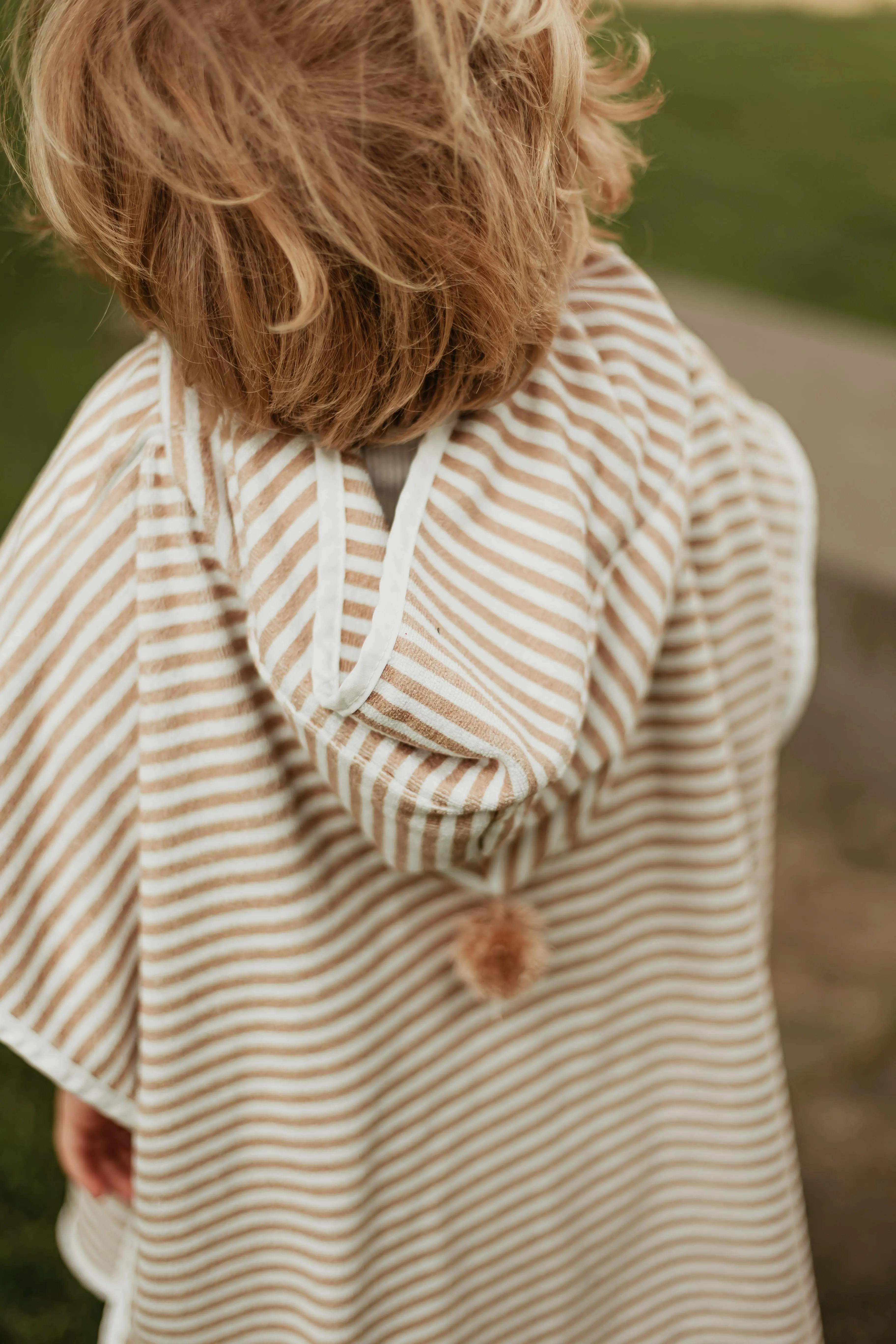 Bath & Beach Poncho - Cotton - Striped