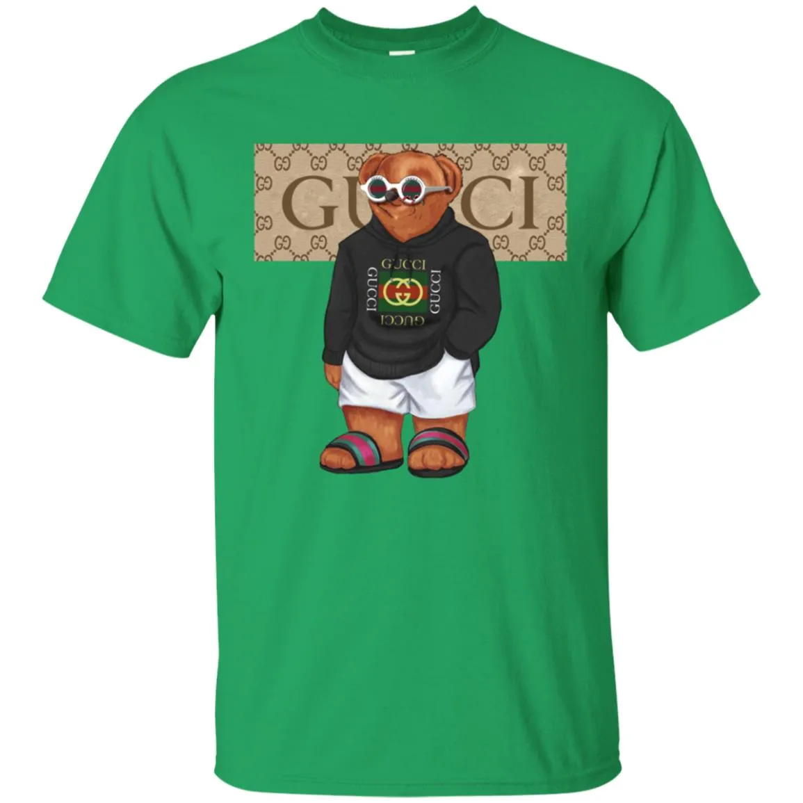 Best Gucci Bear Style Fashion T-shirt Men Cotton T-Shirt
