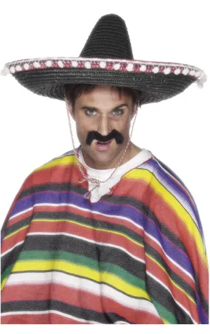 Black Sombrero Hat Accessory