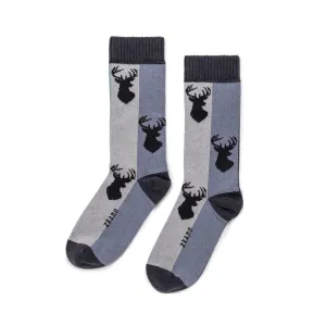 Buck - Organic Cotton Crew Socks - Charcoal