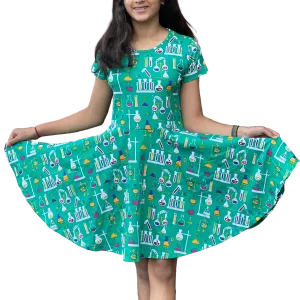 Chemistry Lab Kids Twirl Dress [FINAL SALE]