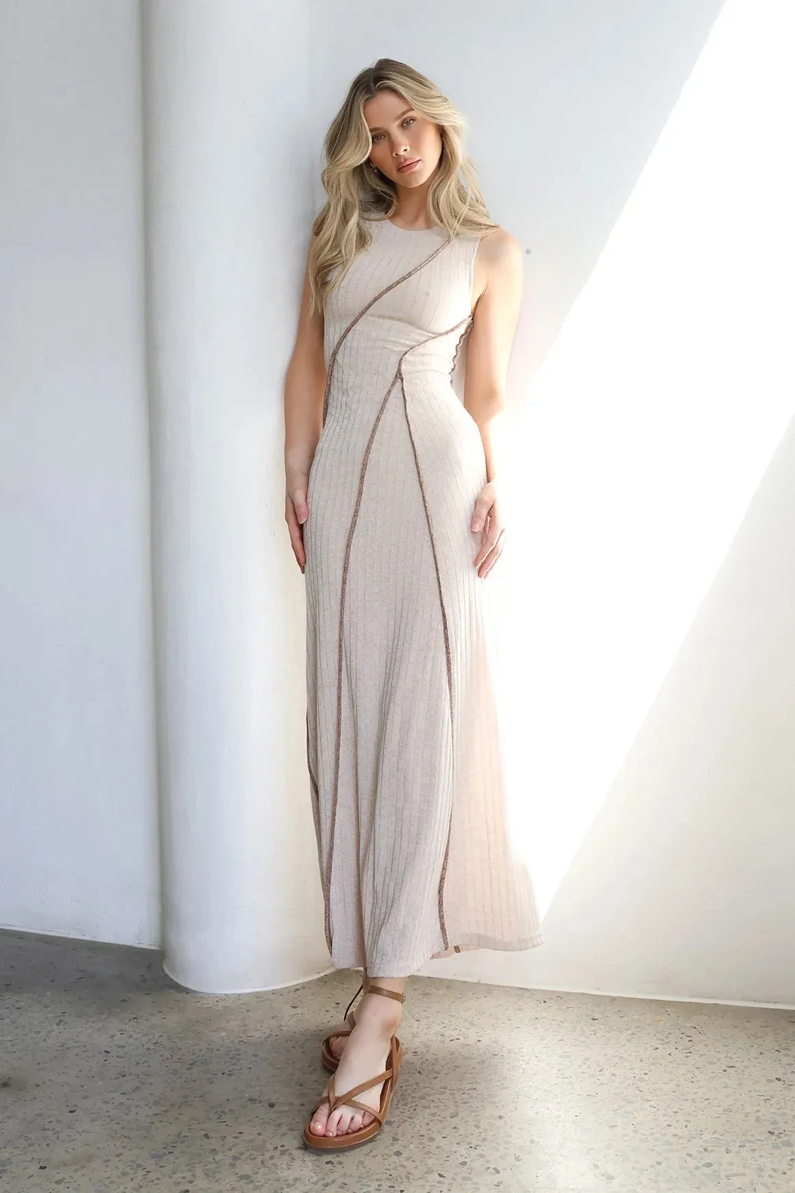 Cynthia Maxi Dress - Stone
