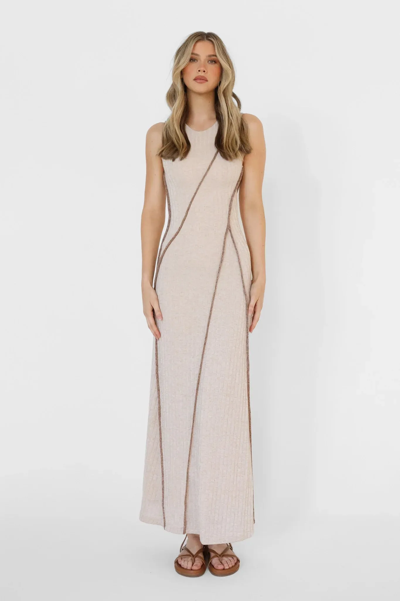 Cynthia Maxi Dress - Stone