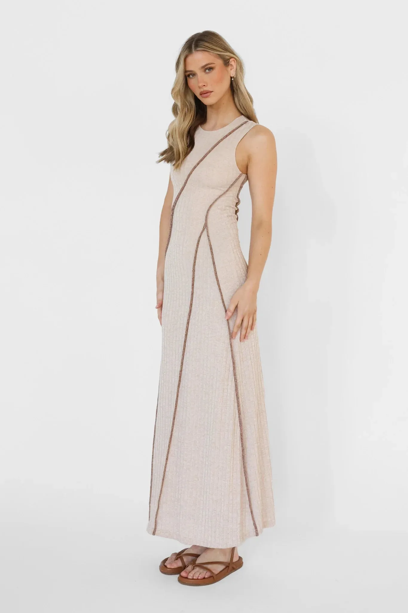 Cynthia Maxi Dress - Stone