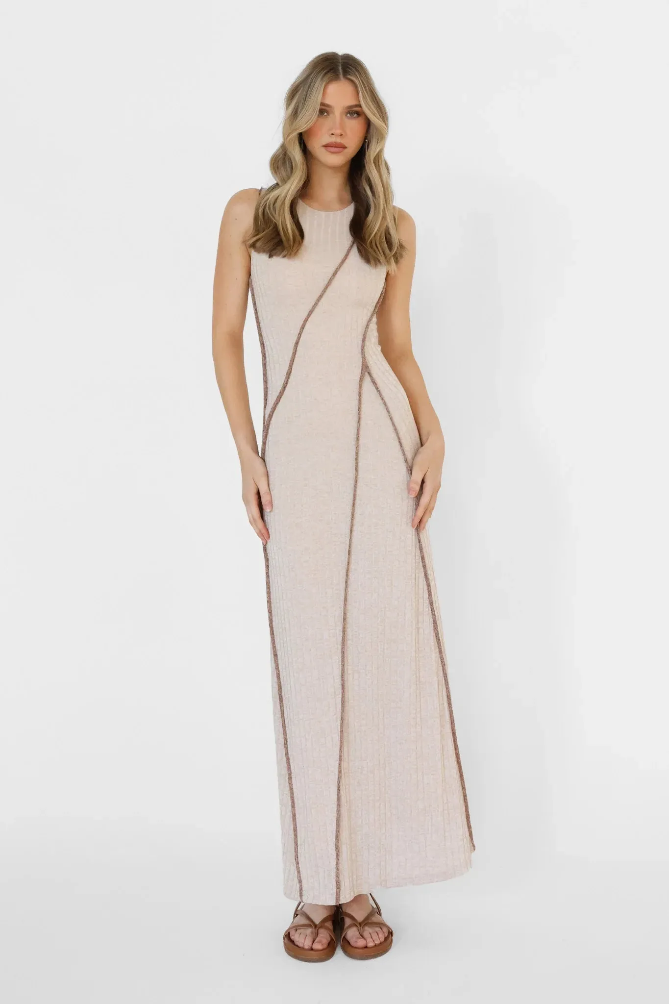 Cynthia Maxi Dress - Stone
