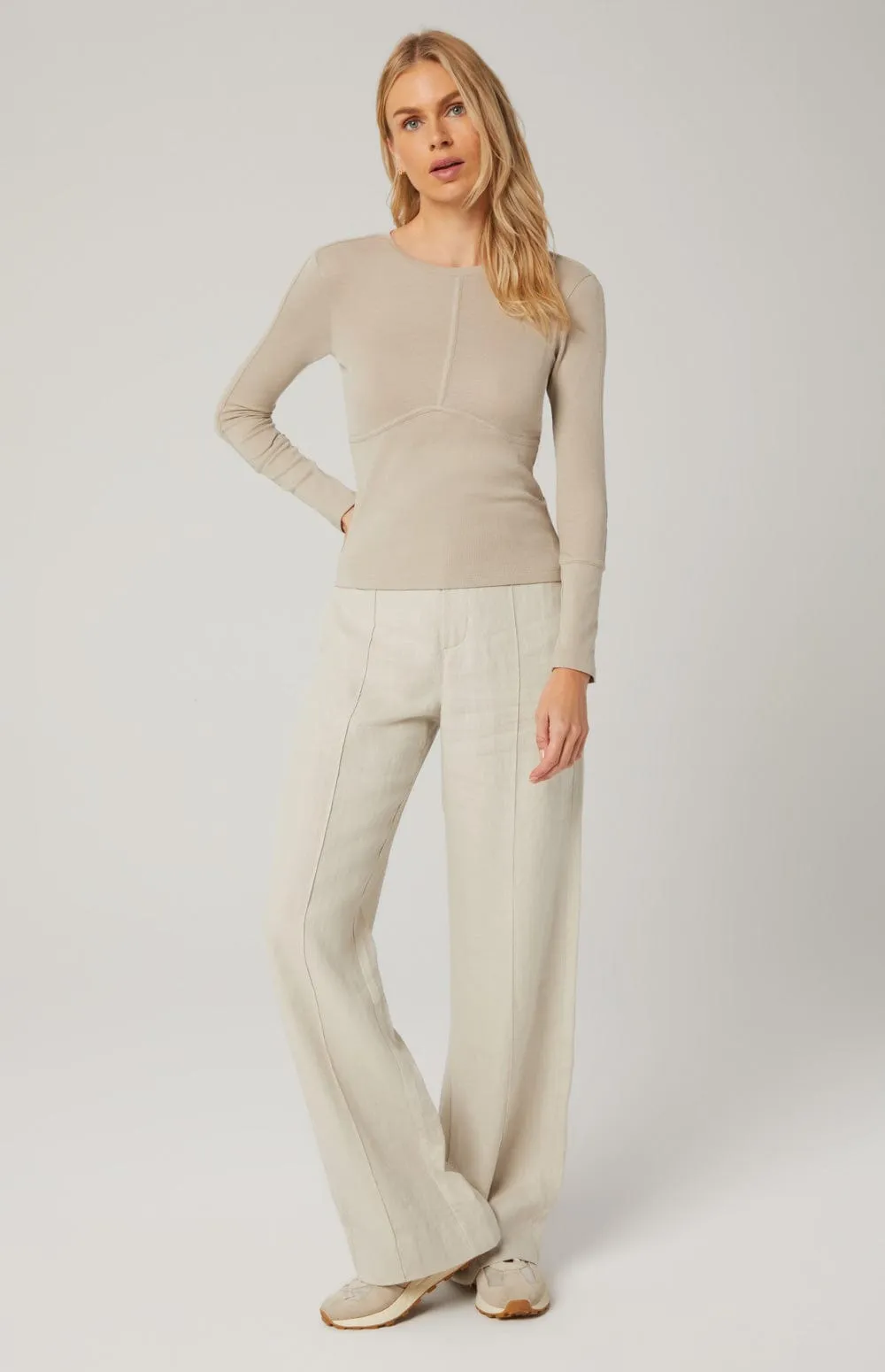 Delaney Knit Top | Pumice