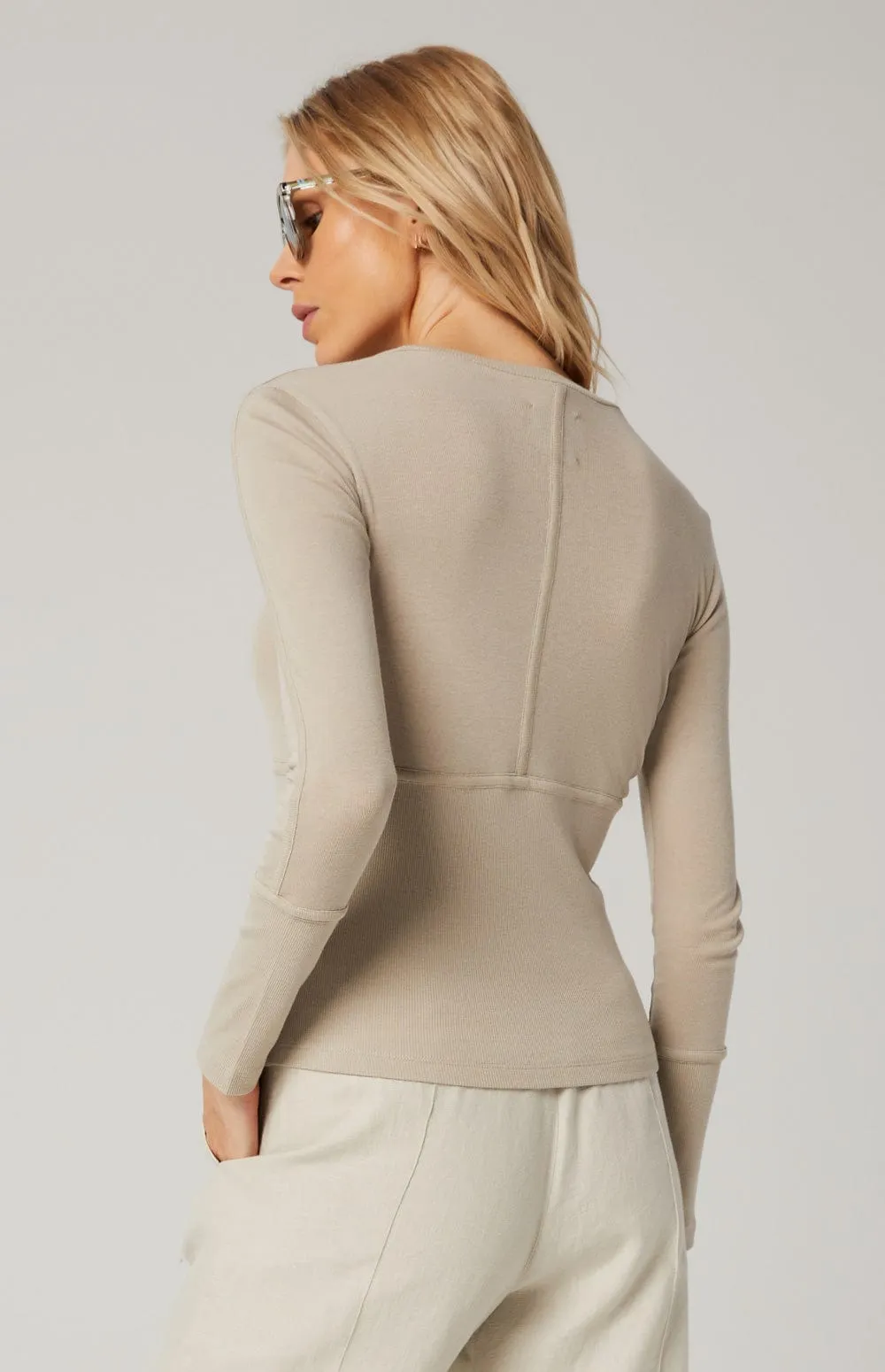 Delaney Knit Top | Pumice
