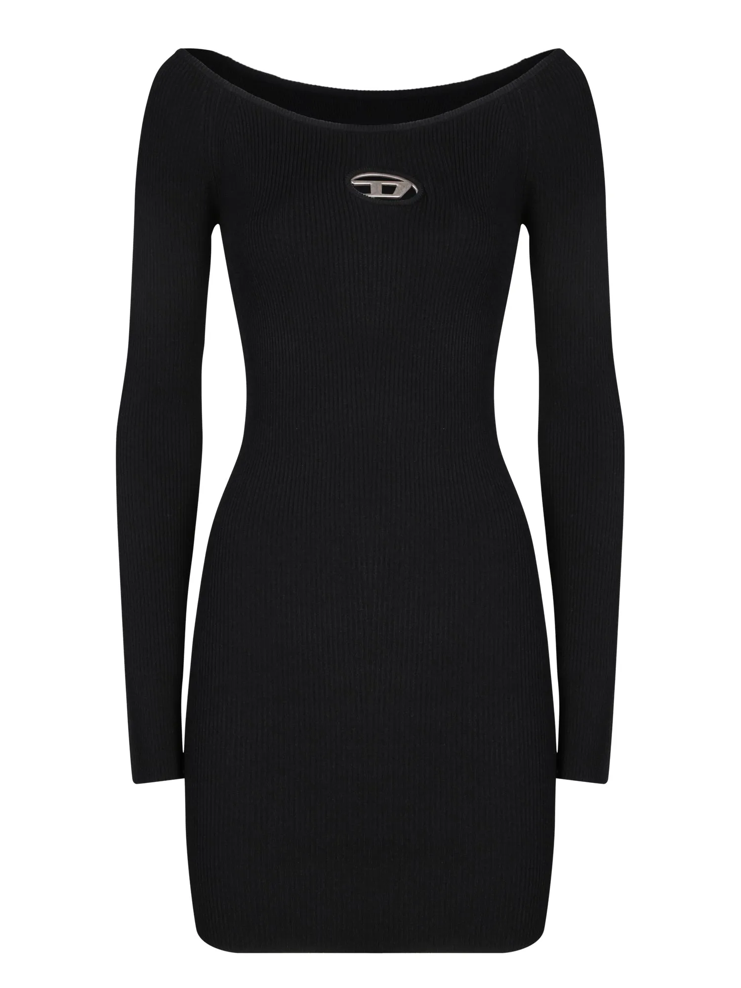 Doval Viscose Black Mini Dress