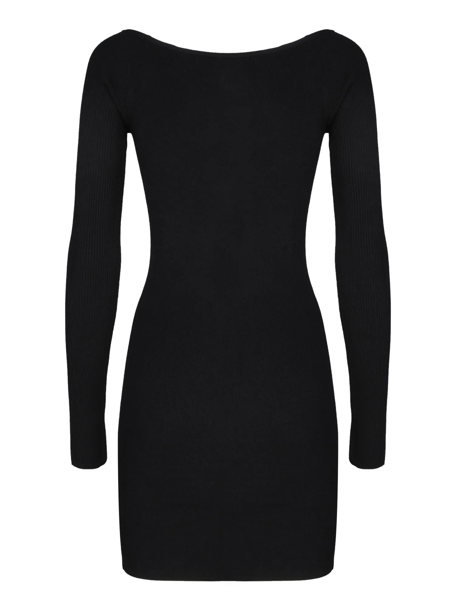 Doval Viscose Black Mini Dress