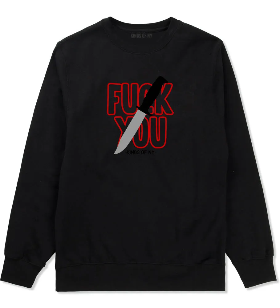 F You Knife Mens Crewneck Sweatshirt