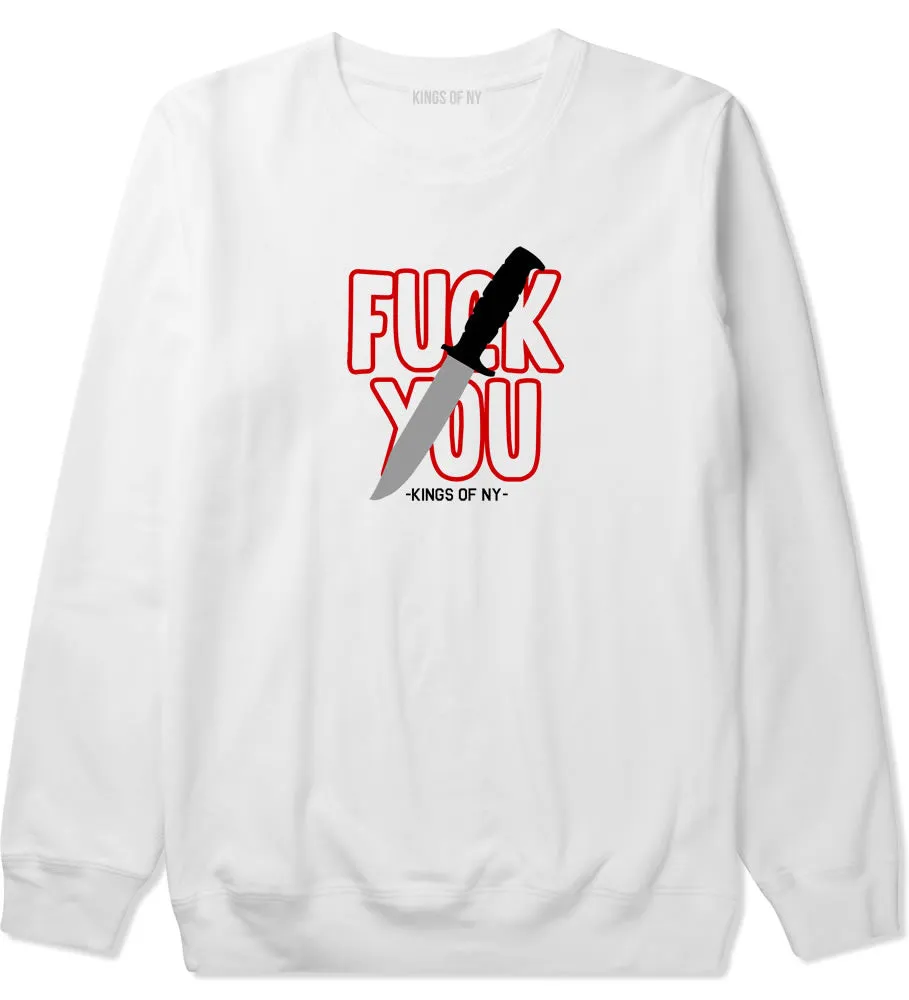 F You Knife Mens Crewneck Sweatshirt