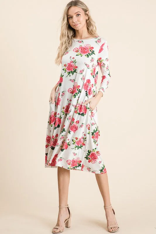 Floral Midi Dress