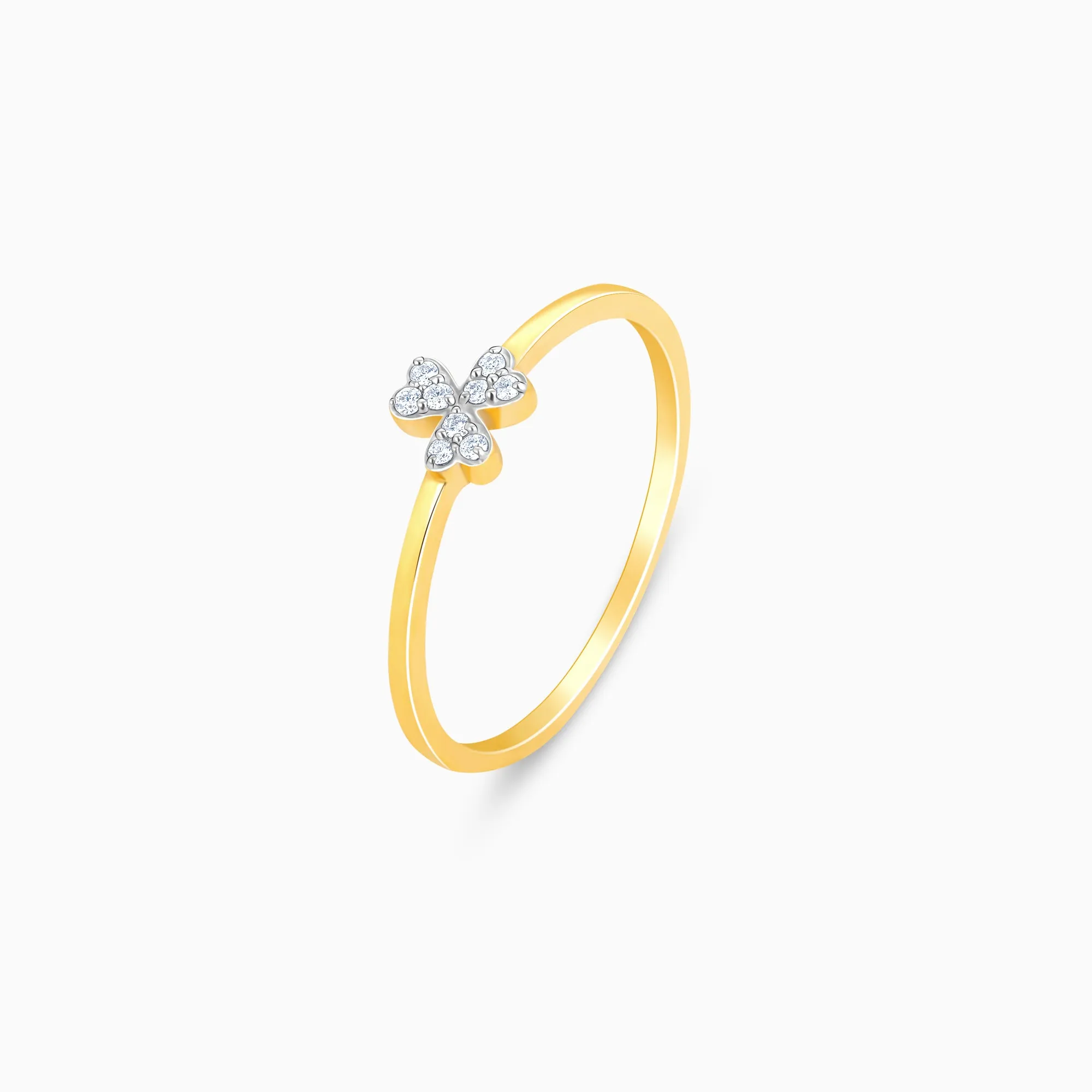 Gold Bloom Diamond Ring