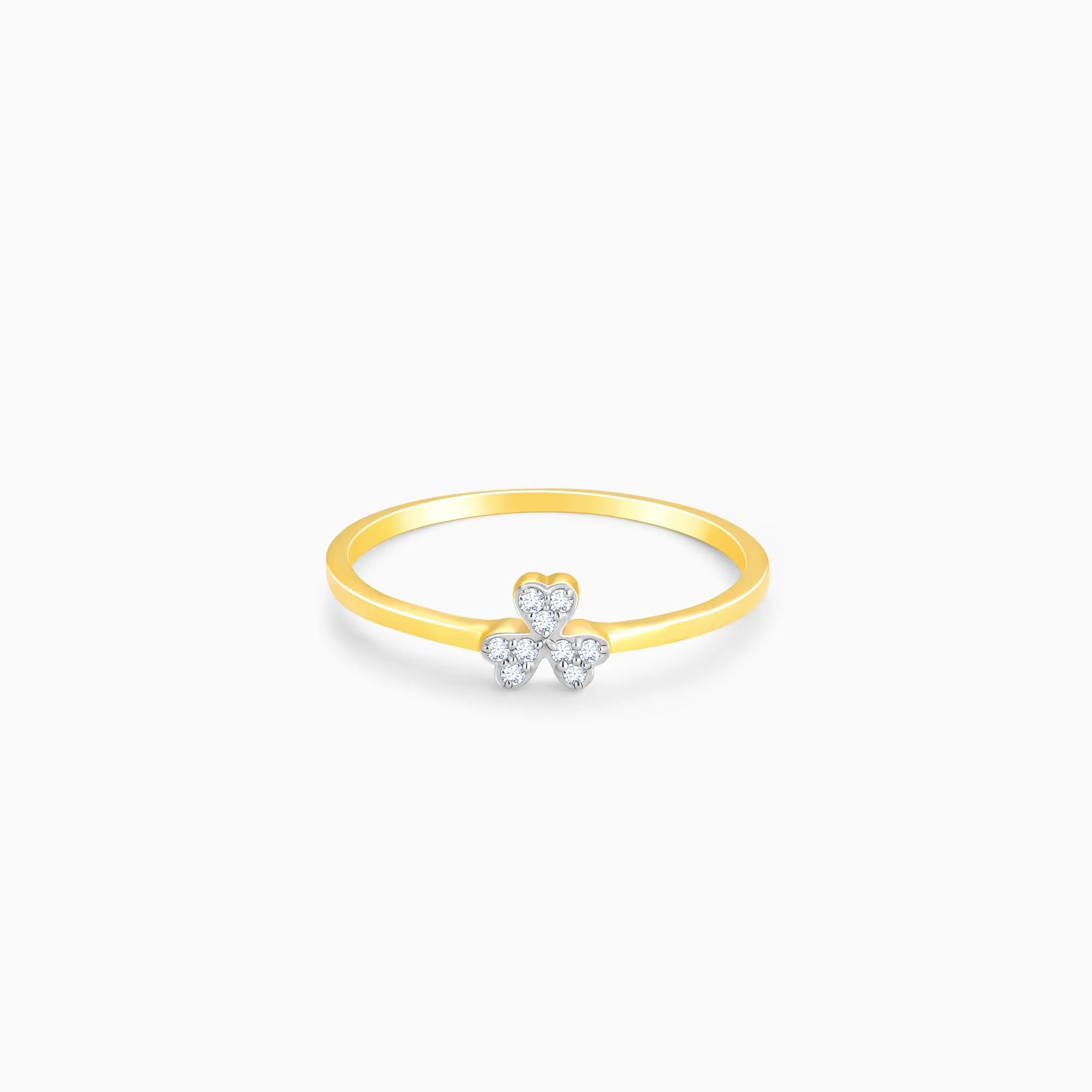 Gold Bloom Diamond Ring