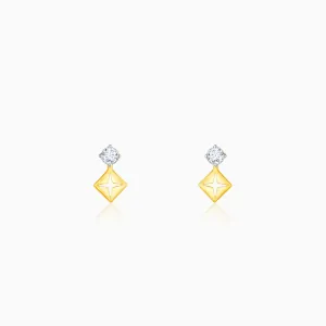 Gold Classic Diamond Earrings