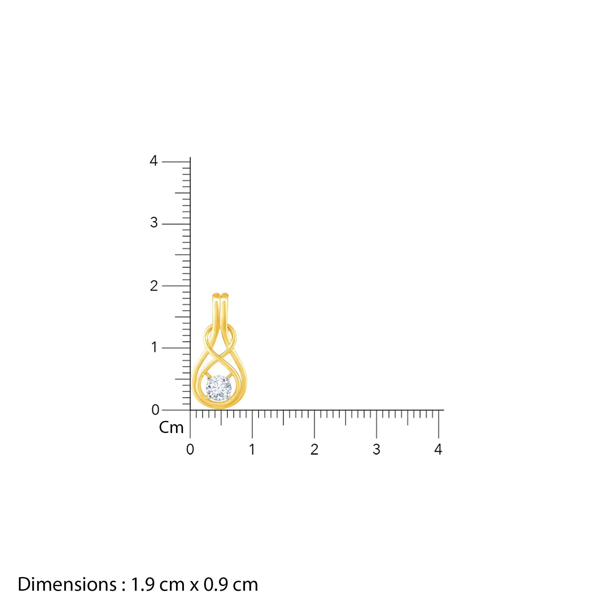 Gold Endless Adoration Diamond Pendant
