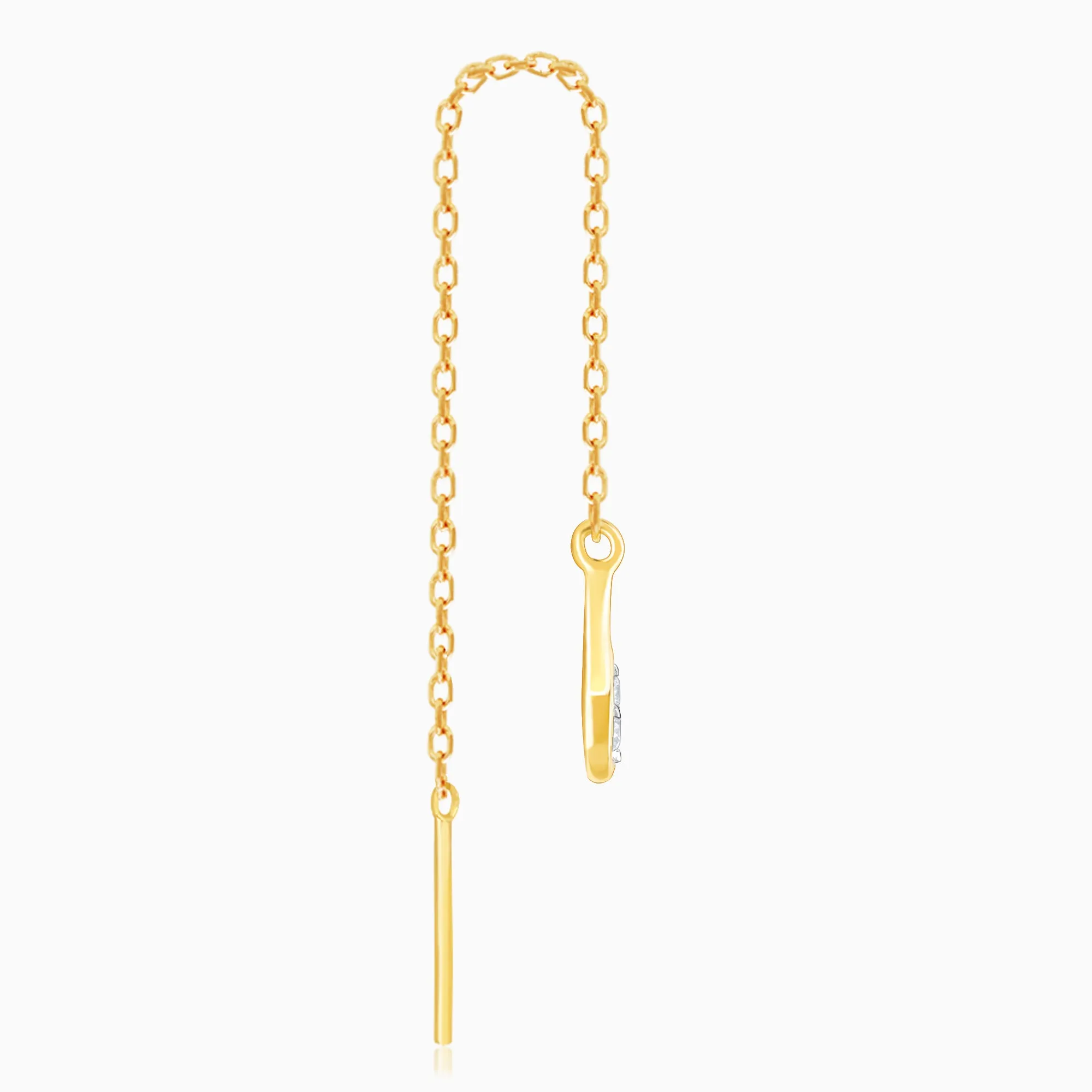 Gold Gleefulness Sui Dhaga Diamond Earrings