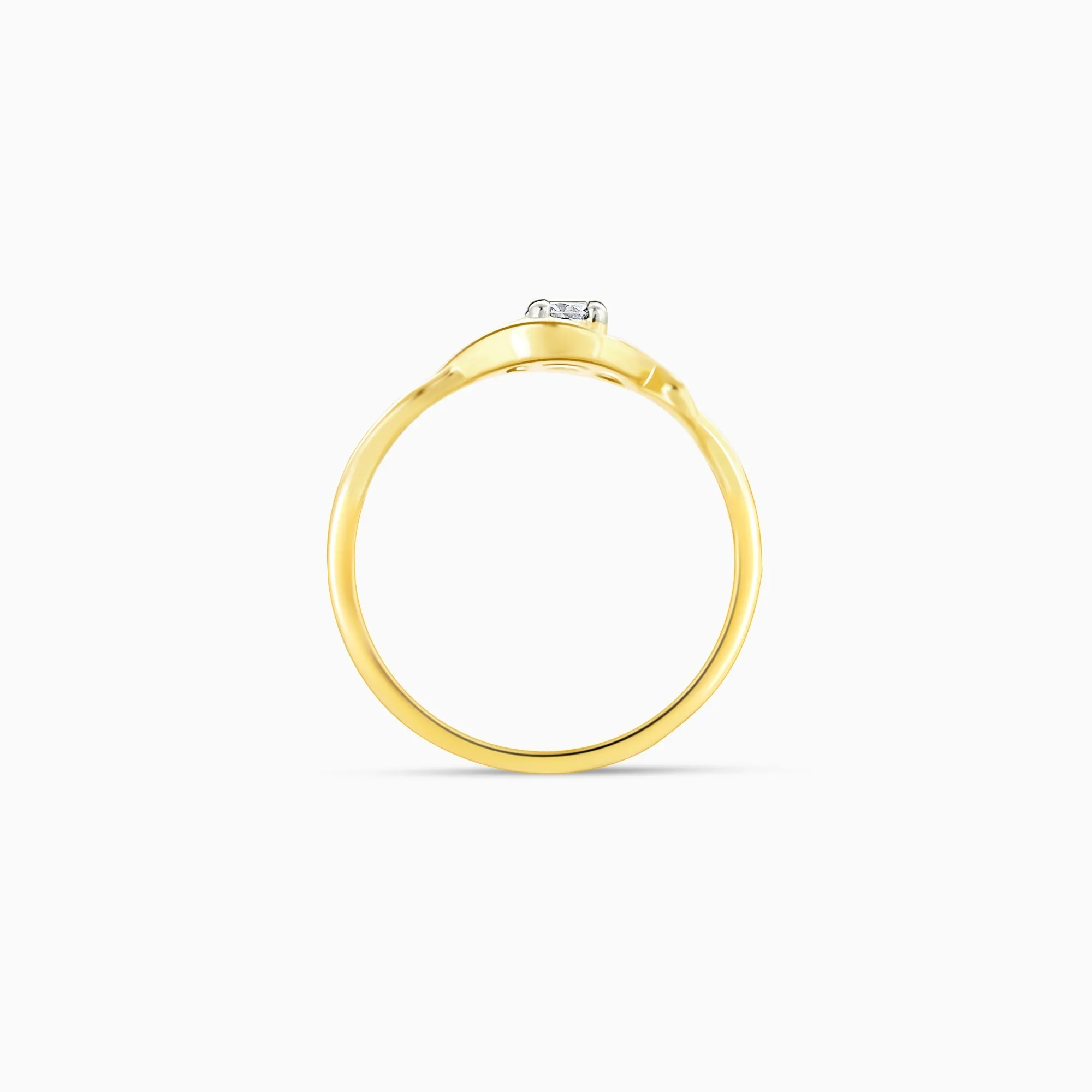 Gold Lifelong Love Solitaire Diamond Ring