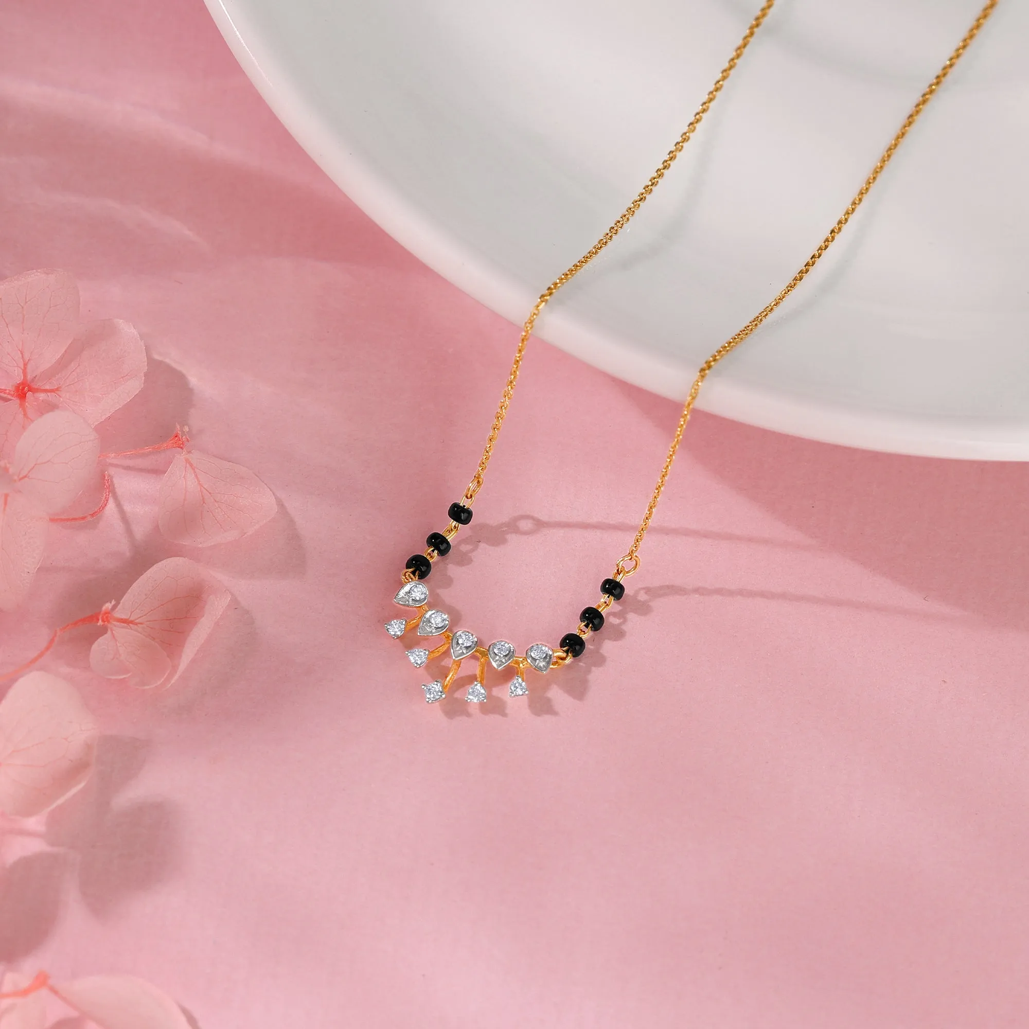 Gold Mellow Diamond Mangalsutra