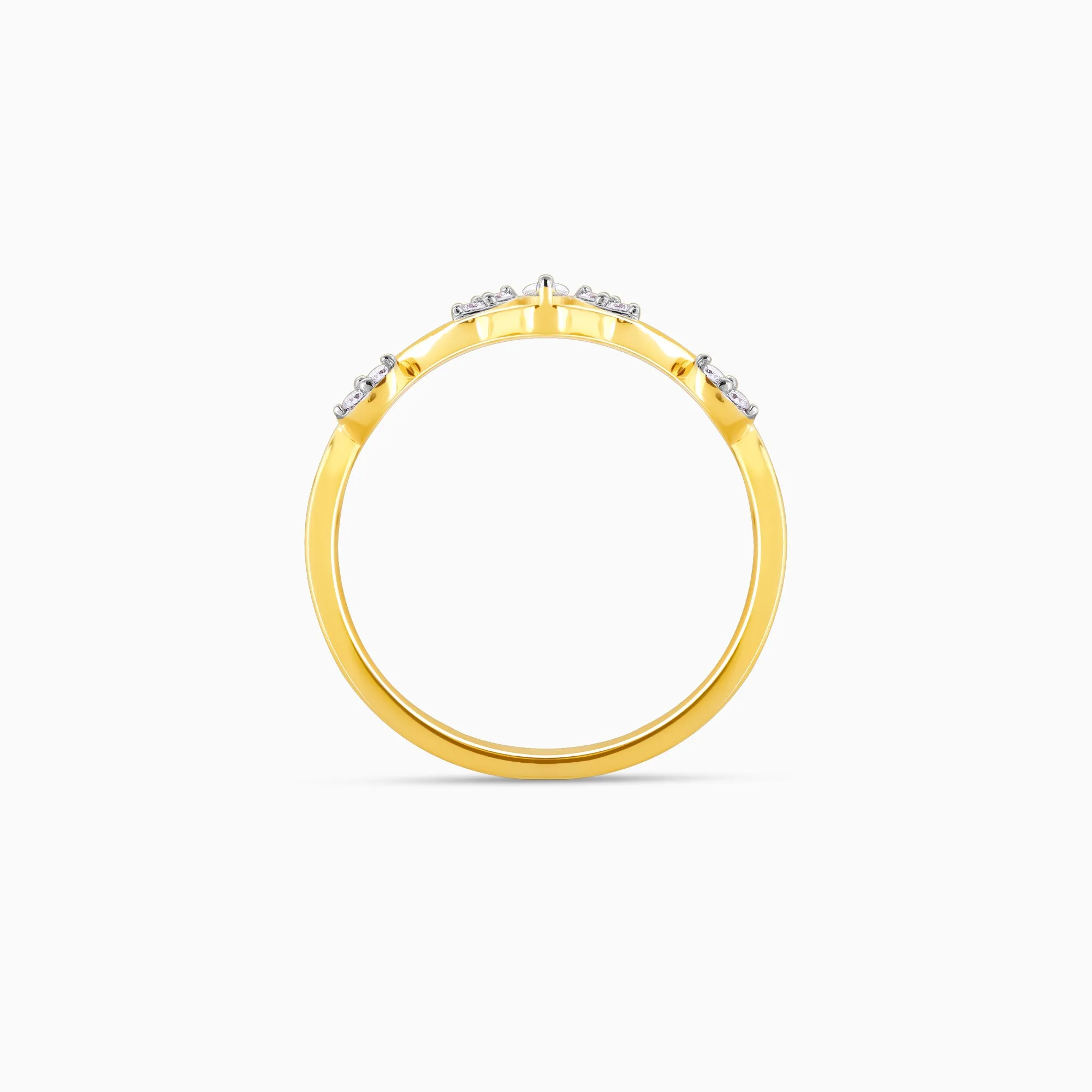 Gold Mysteries Of Life Diamond Ring