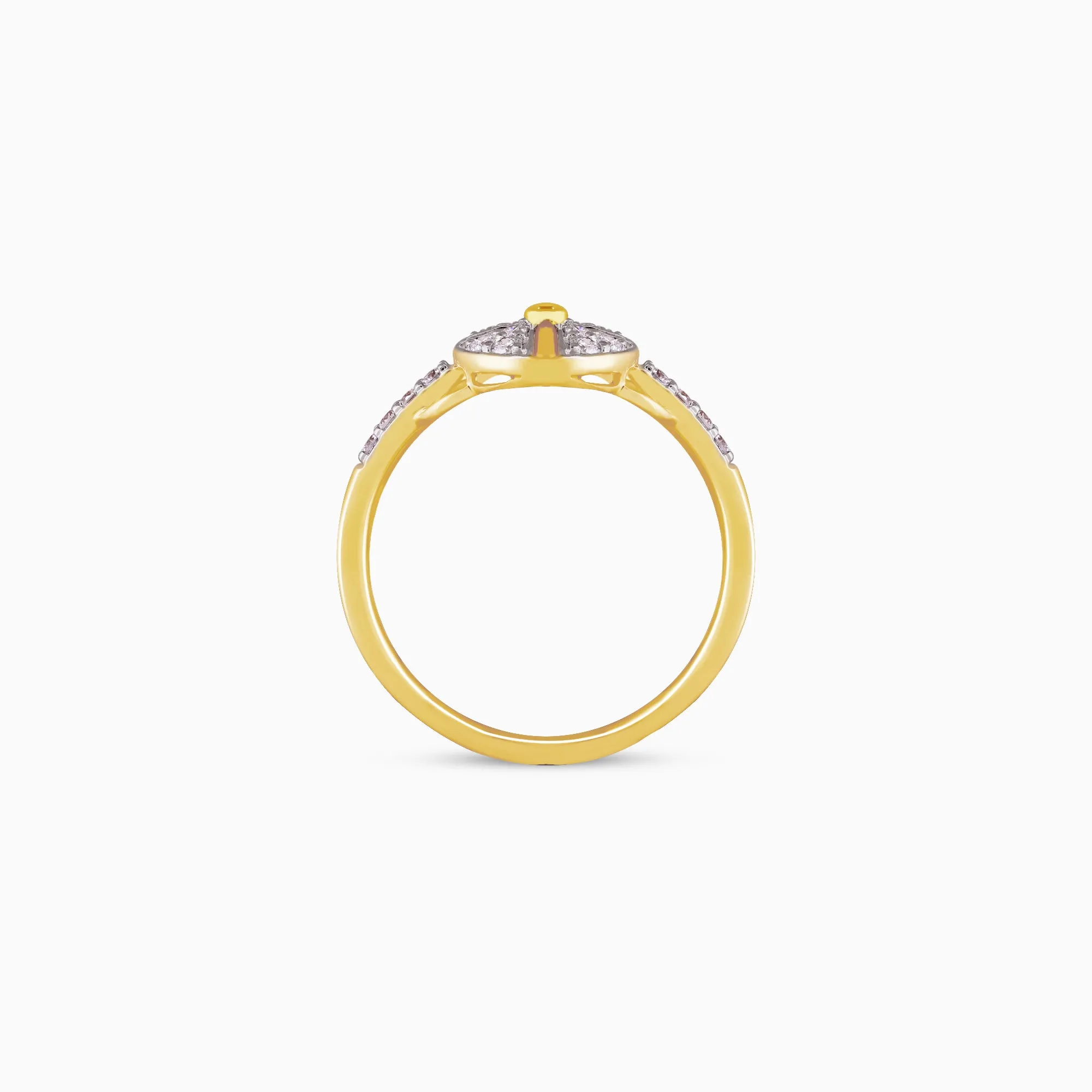 Gold Ray Diamond Ring