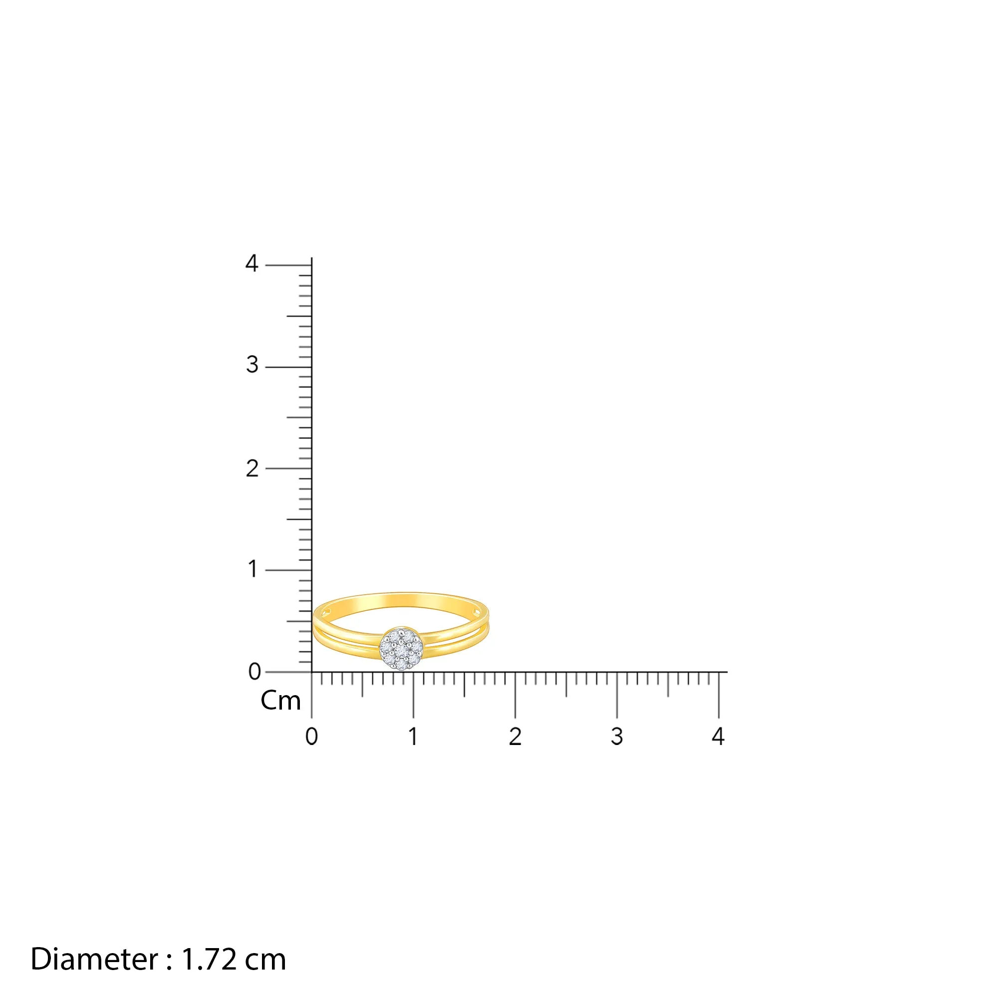 Gold Sparkling Grace Diamond Ring