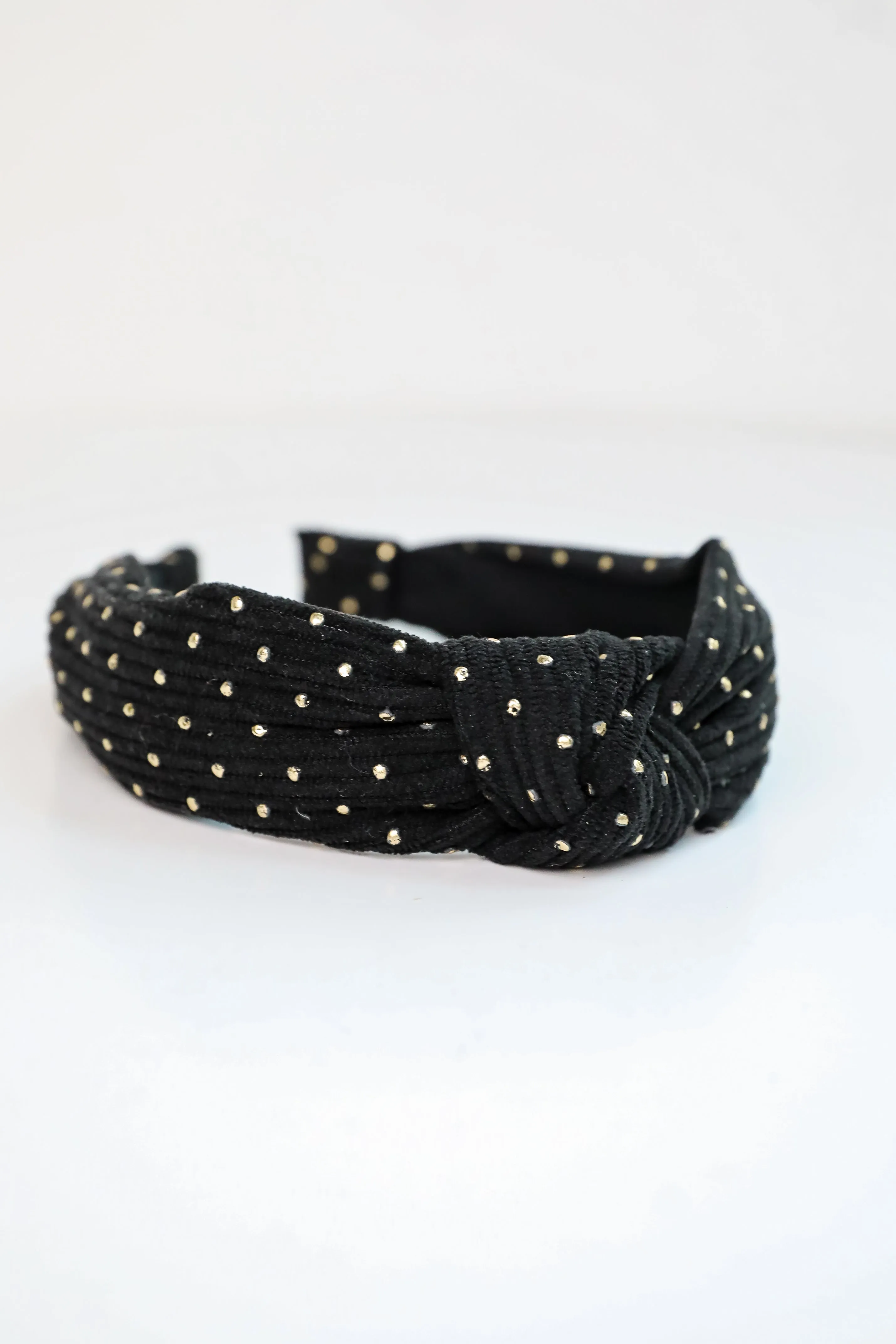 Ideal Sweetness Black Knotted Headband