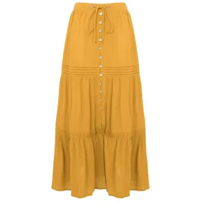 Joe Browns 14 Yellow Sunny Days Tiered Skirt
