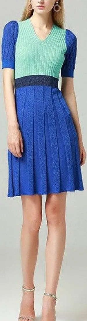 Knit Color-Block Dress