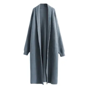 Knitting Casual Cardigan For Women V Neck Long Sleeve Minimalist Solid Sweater Female Fashion Autumn Clothing