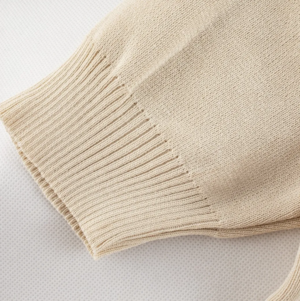 [Korean Style] Gisei Puff Sleeve Knit Top