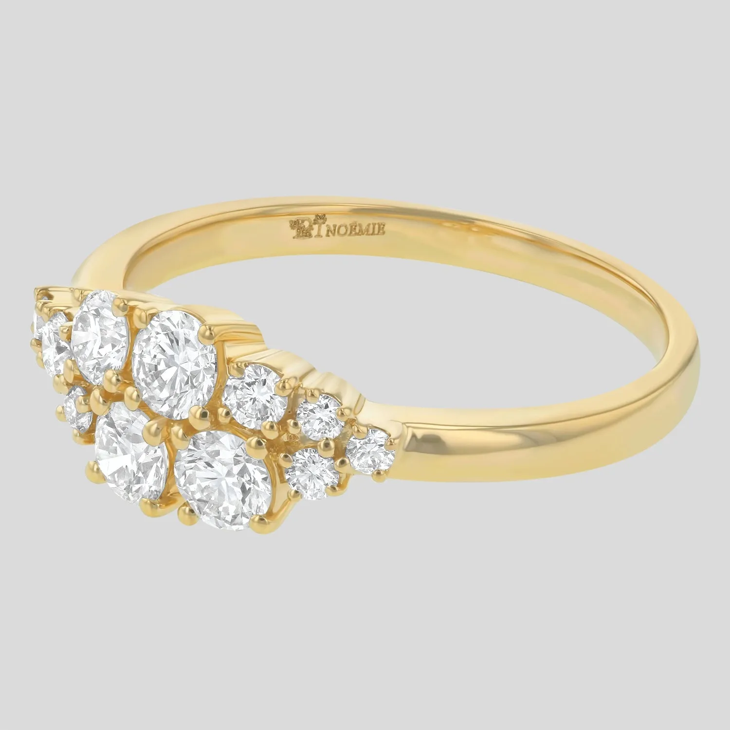 Lab Grown Round Diamond Cluster Ring