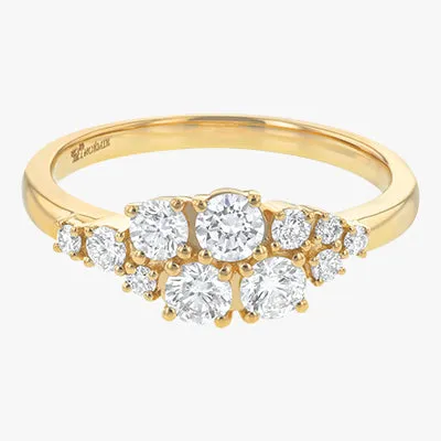 Lab Grown Round Diamond Cluster Ring