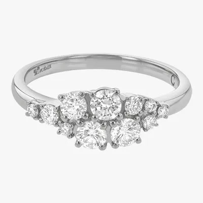 Lab Grown Round Diamond Cluster Ring