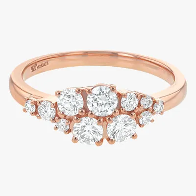Lab Grown Round Diamond Cluster Ring