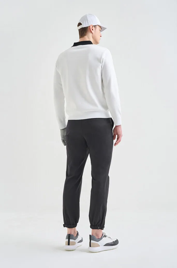 Lanvin Blanc Contrast Collar Knit Top