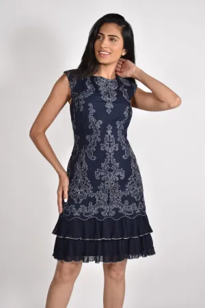 Lyman Dress 222281-BS Blue/Silver