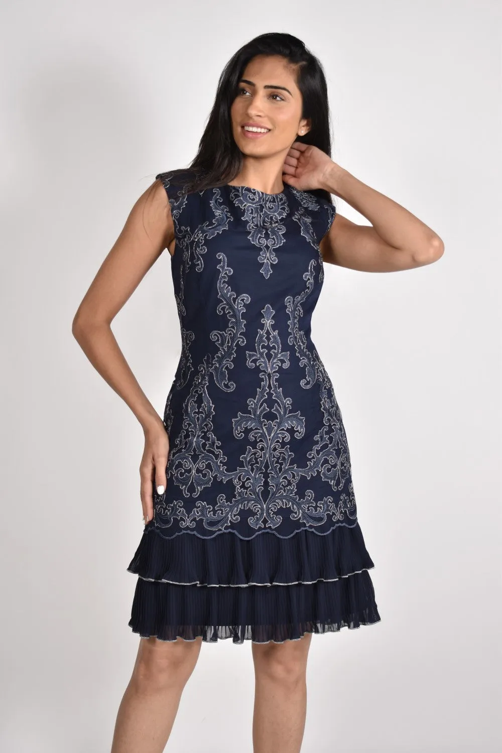 Lyman Dress 222281-BS Blue/Silver