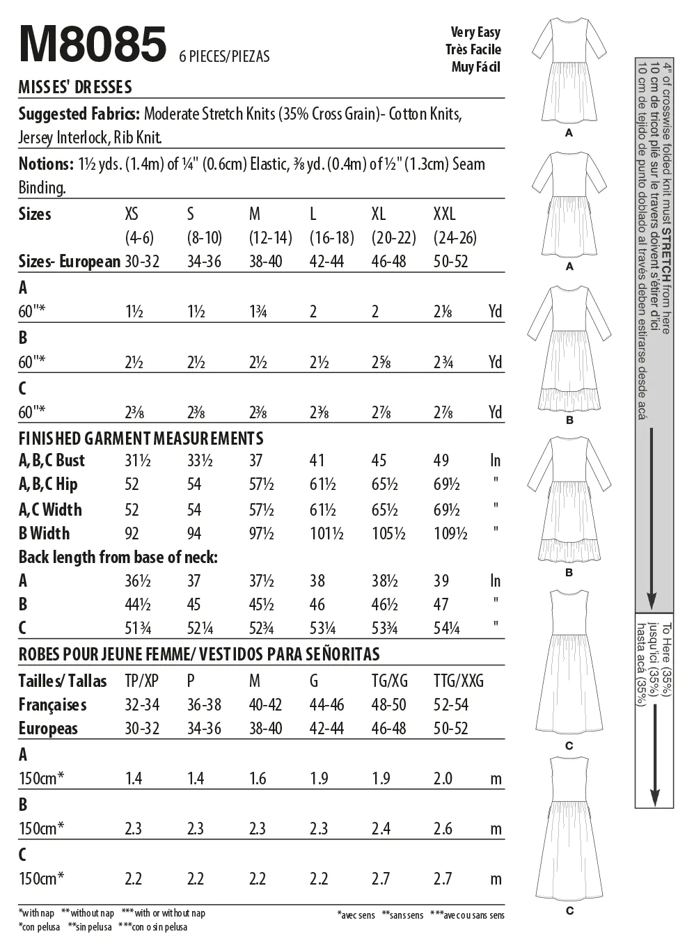 M8085 #SiellaMcCalls - Misses' Dresses
