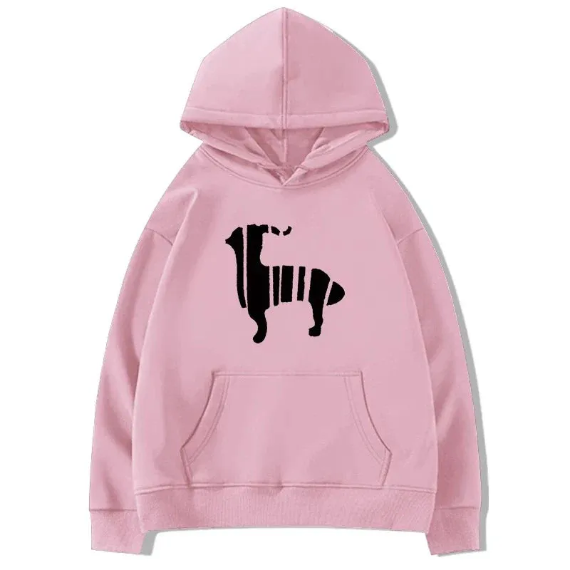 Metaversmall Pure Color Hooded Fashion Printing Women Hoodies Chic Drawstring Pocket Simple Casual Loose Basic 4-colors Female Hoodies