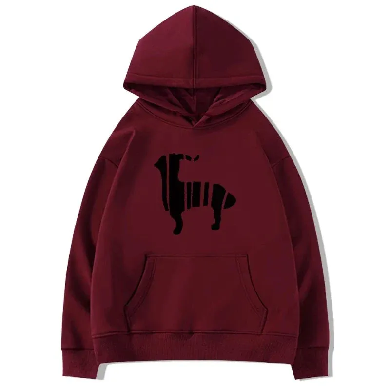 Metaversmall Pure Color Hooded Fashion Printing Women Hoodies Chic Drawstring Pocket Simple Casual Loose Basic 4-colors Female Hoodies