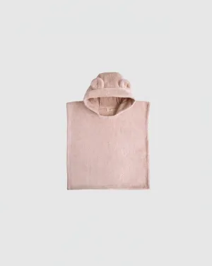Mushie Bear Poncho Towel in Blush