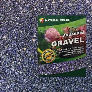 Natural Color Purple / Navy Aquarium Gravel 4 - 6mm 2kg